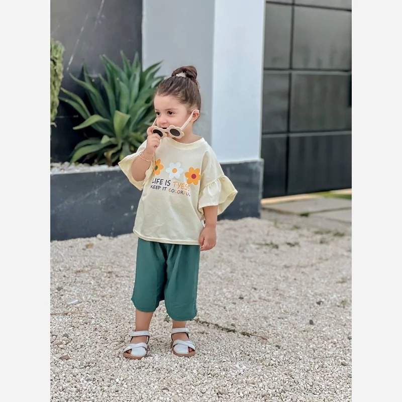 تیشرت شلوارک دخترانه خنک